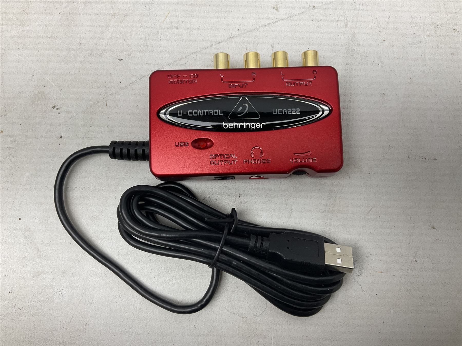 Behringer XU-CONTROL UMX610 USB/MIDI Controller sixty-one full-size touch sensitive keys, in red L98cm; boxed with lead