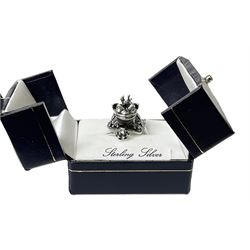 Silver Baltic amber and green stone set 