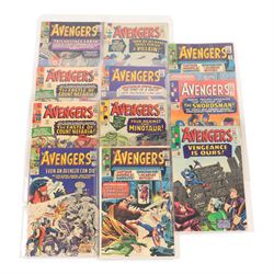 Eleven Marvel Silver Age 'The Avengers' comic books, spanning years 1965-1966, comprising ...