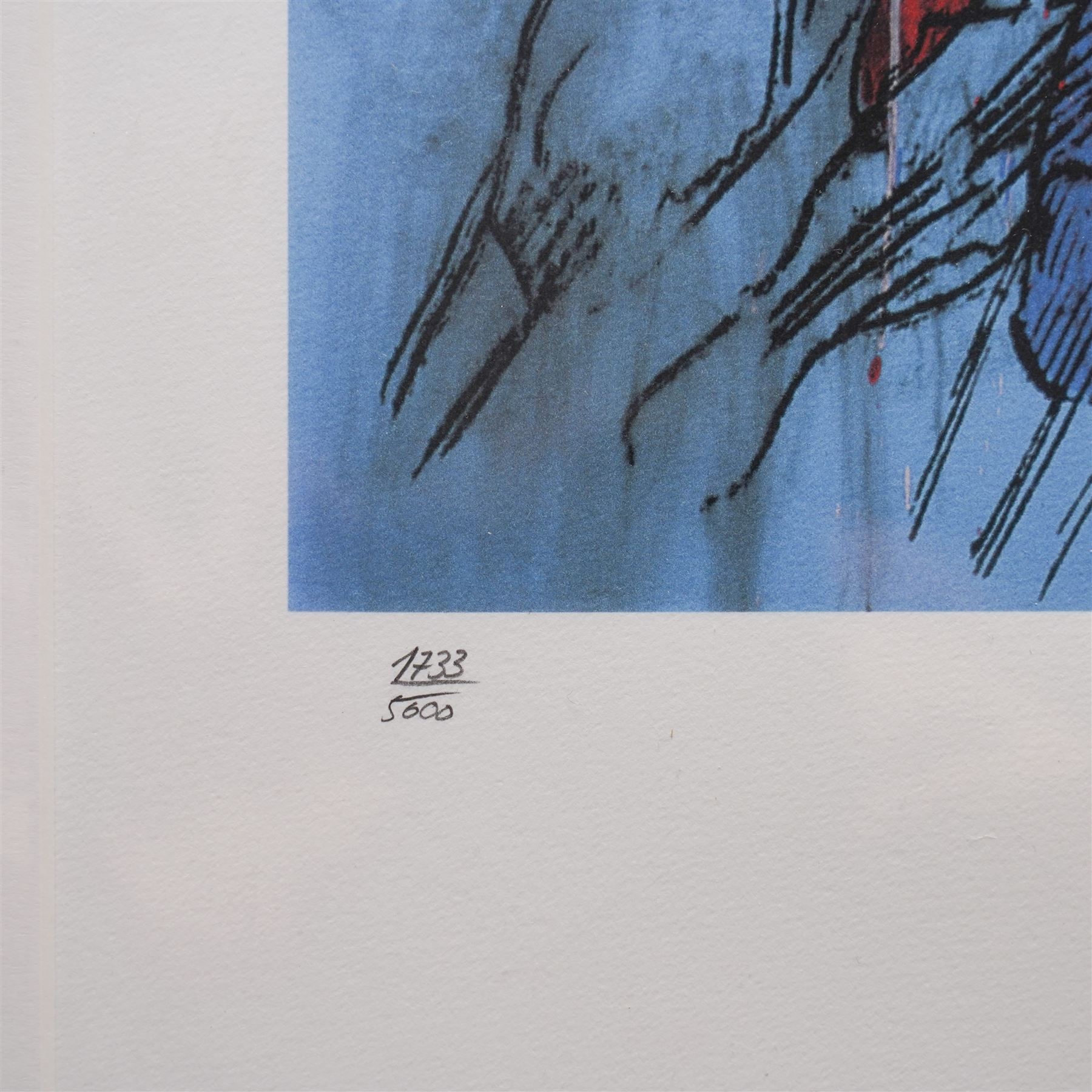 After Andy Warhol (American 1928-1987): 'Superman', limited edition lithograph in colours numbered 1723/5000 in pencil with facsimile signature 40cm x 30cm