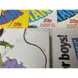 Spider-Man comics (1982-1985) nos 500-527, 529-535, 537-552, 579-602, 604-614, 620-626, and 628-631 (97)