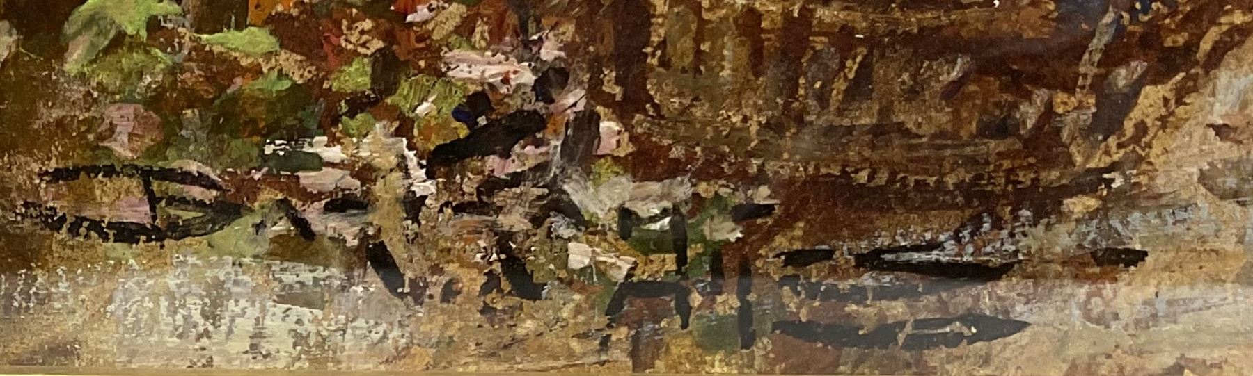 Fredrick John Bartram Hiles R.W.A. (British 1872-1927): 'The Flower Seller', watercolour and gouache signed, 38cm x 26cm
Notes: Hiles lost both arms as a child in a tram car accident and learnt to paint with the brush in his mouth 