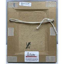 Janet Ledger (British 1931-): Newcastle Station, acrylic on board signed 19cm x 14cm 
Provenance: with The Linda Blackstone Gallery, Pinner, label verso