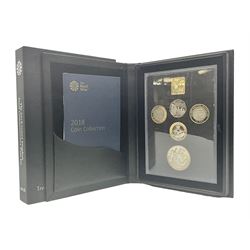 The Royal Mint United Kingdom 2018 proof coin set, commemorative edition, cased with certificate