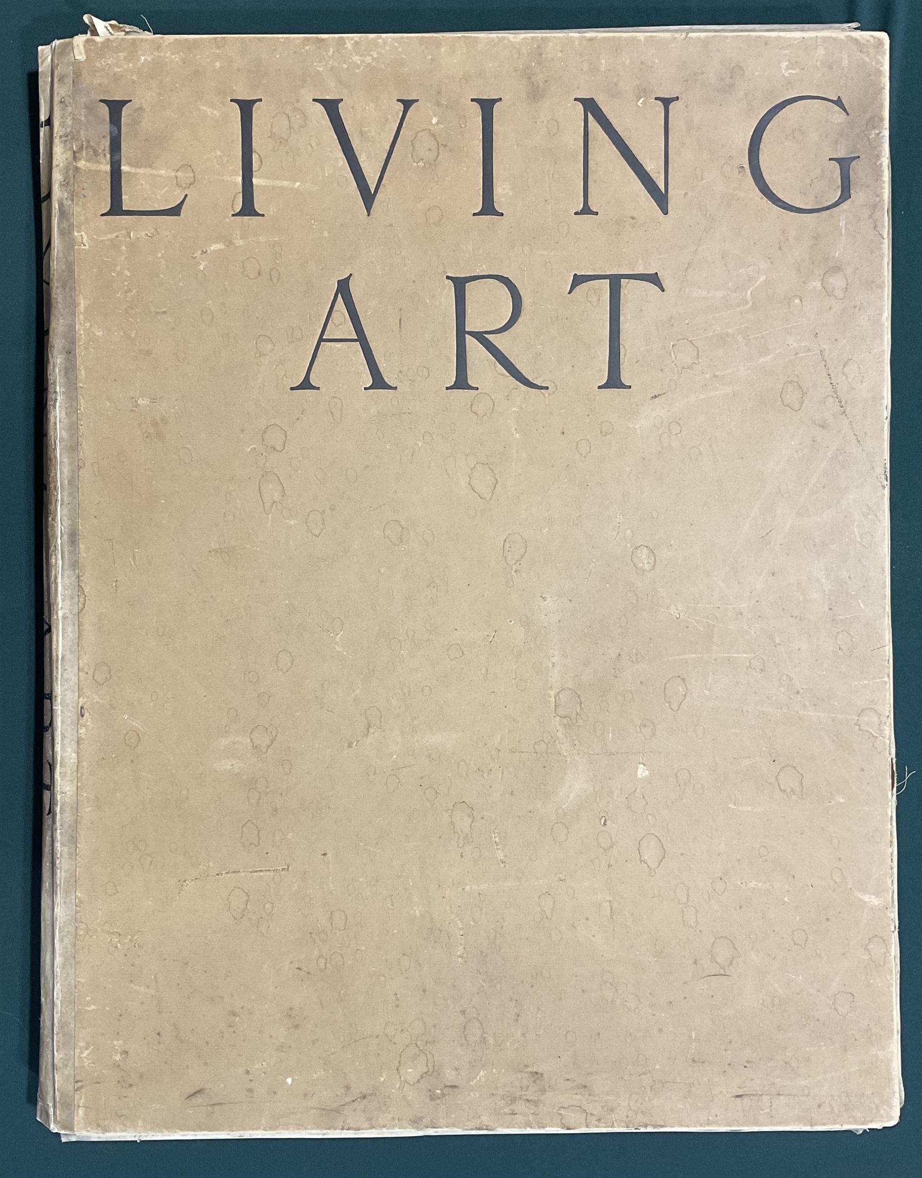 Scofield Thayer (American 1889-1982): 'Living Art' (Twenty Facsimile Reproductions after Paintings, Drawings and Engravings and ten photographs after sculptures by Contemporary Artists), limited edition portfolio of 400 printed at Ganymed Press, Berlin, 1923 
Notes: Scofield was an American Poet and Publisher and editor in chief of the Dial magazine. Living Art contains reproductions of what Thayer believed was the best in the art of the period, containing lithographs of works from his own collection by  Pablo Picasso, Henri Matisse, Gaston Lachaise, Marc Chagall and Edvard Munch. All the works within the folio were owned by Thayer and bequeathed to the MET museum. 
