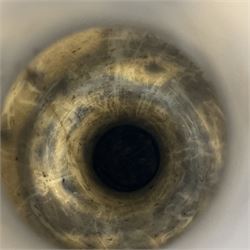 19th century Chinese Kangxi style blue and white jar and cover, decorated with figural and landscape scenes, the domed cover with foo dog finial, with four character marks beneath, H22cm