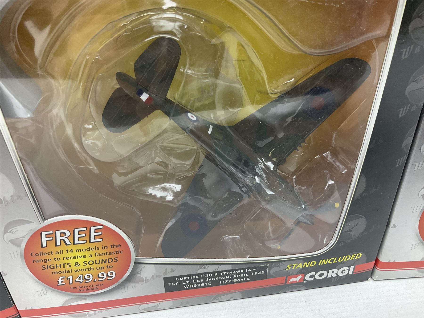 Corgi Aviation Archive Warbirds - seven series one and one series two, all boxed (8)