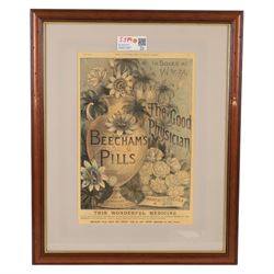 Set of Beechams Advertising prints from the London Illustrated News, including frame 56cm x 46cm (3)