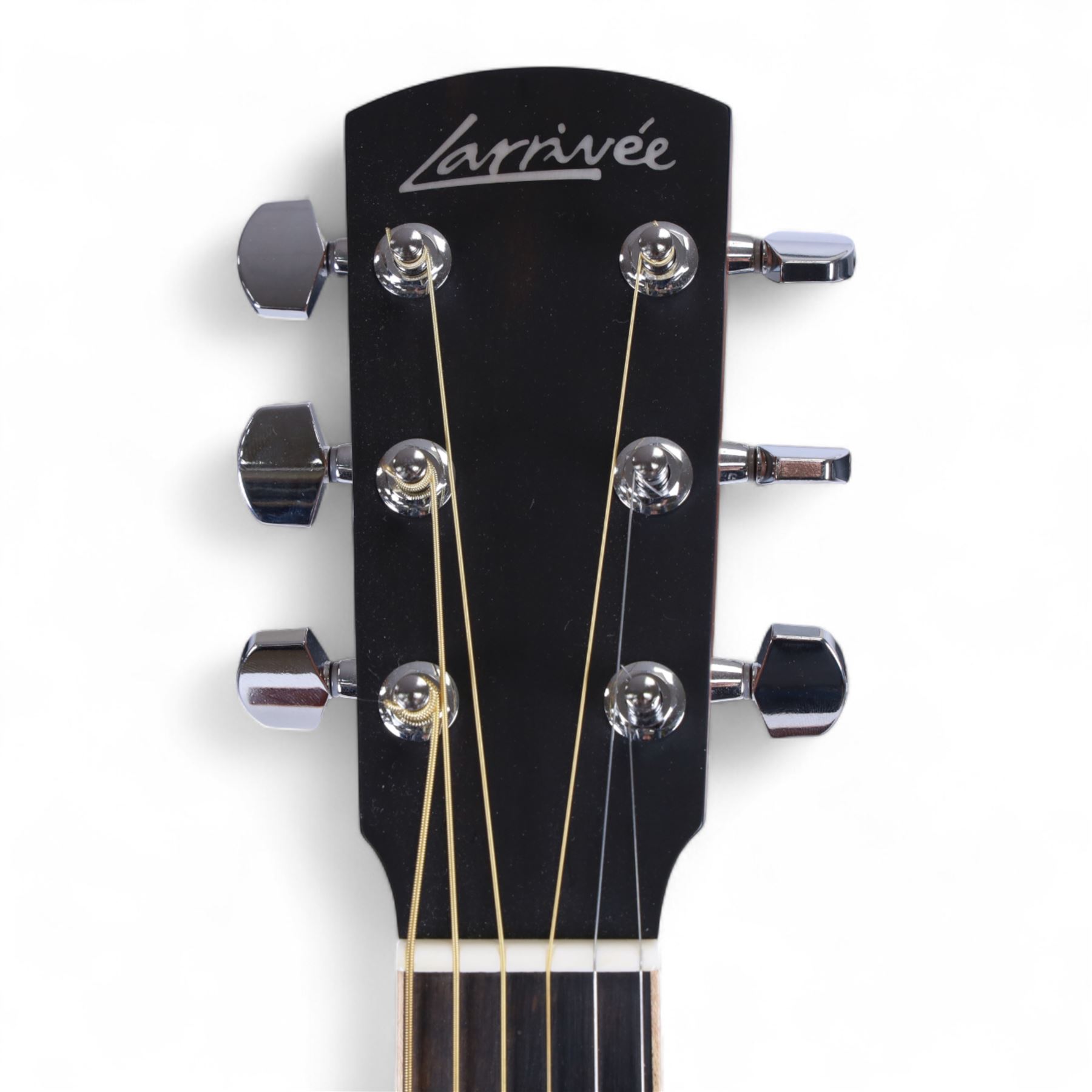 Jean Larrivee Tommy Emmanuel signature model C-03R TE acoustic guitar,  serial no. 136610, Florentine cutaway in satin finish, with sitka spruce top, east Indian rosewood back/sides, ebony head face, fretboard and bridge and bone nut and saddle, the  timbers hand selected and interior label signed by Tommy Emmanuel, contained within original Larivee hard case with black plush interior