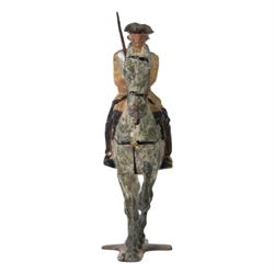 Holger Eriksson; rare hand-painted metal figure, modelled as Royal Swedish horse guards officer 1700, H8cm