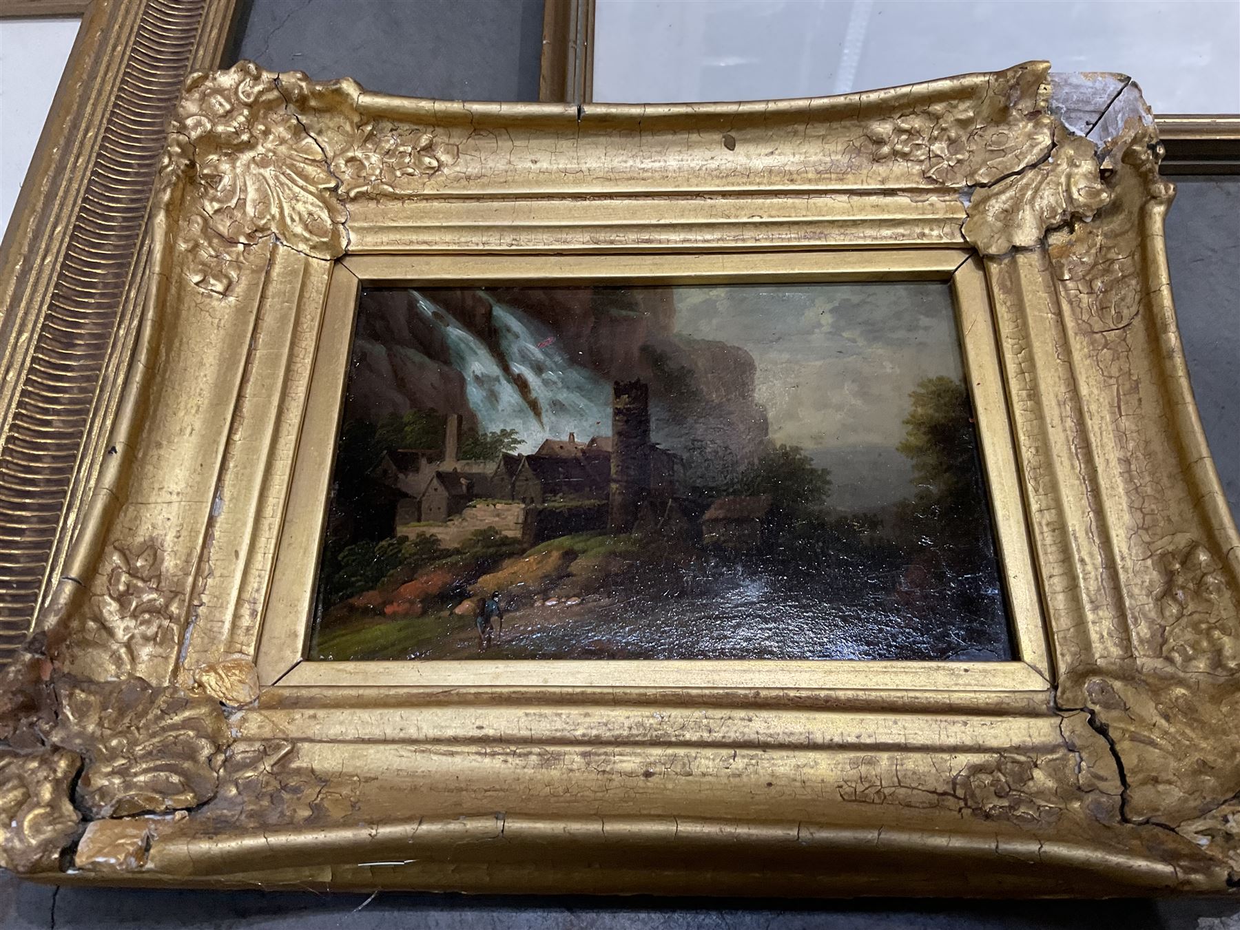 Collection of oil paintings and watercolours, artists including Geoffrey H Poole, Thomas Monro, Paul Marny, Robert Clarkson of Scarborough, classical watercolour, etc (16)