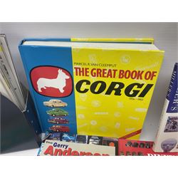 Reference materials and magazines relating mostly to toys including Dinky, Corgi etc 