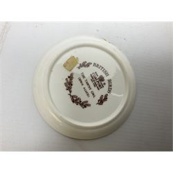 Sylvac green seated dog, together with pair Wade Heath vases, wall charger and other collectables, in two boxes  