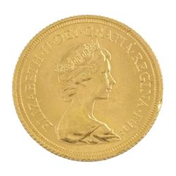 Queen Elizabeth II 1978 gold full sovereign coin