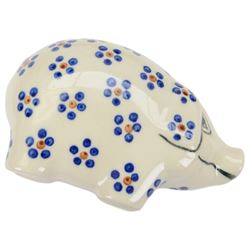 Collection of Ceramika Artystyczna Boleslawiec ceramics and similar Polish ceramics, including cheese dome in the form of a lady, chopping board, fruit bowl and figural candlestick