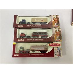Corgi/Lledo - twenty six mostly ‘Trackside’ 1:76 scale model die-cast vehicles to include Corgi limited edition DG198001 Scammell Contractor Trailer & Transformer Load; together with Lledo Trackside Eddie Stobart ES1002 2 Piece Tin Plate Depot & AEC Platform Trailer; all in original boxes (27) 
