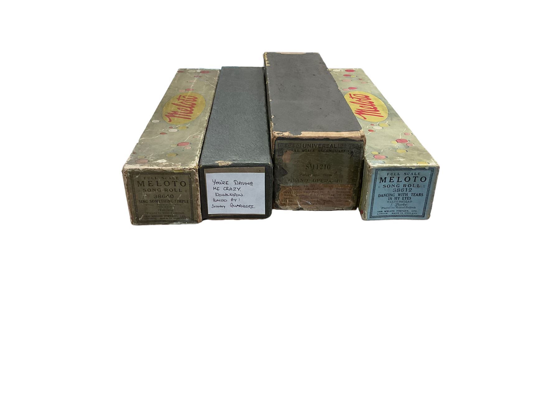 Collection of music roll for a player piano 