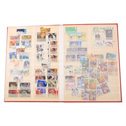 Great British and World stamps, including Isle of Man covers, other first day covers, State of Qatar stamps, etc, in two boxes