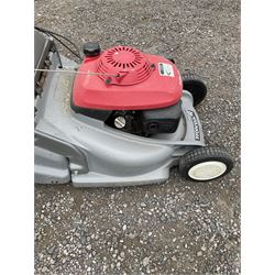 Honda HRB476CQXE petrol lawnmower
 - THIS LOT IS TO BE COLLECTED BY APPOINTMENT FROM DUGGLEBY STORAGE, GREAT HILL, EASTFIELD, SCARBOROUGH, YO11 3TX