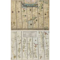 John Ogilby (British 1600-1676): ''The Road from London to Flamborough Head', 17th century...