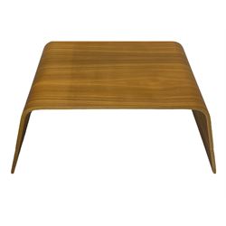 'Embrace' walnut laminate coffee table by John Green, retailed by Snowhome of York