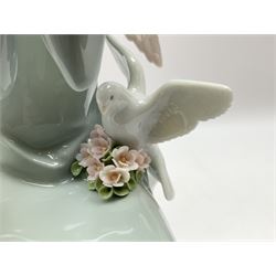 Lladro Season Angels set, comprising Spring Angel no 6146, Fall Angel no 6147, Summer Angel no 6148 and Winter Angel no 6149, all with original boxes, largest example 29cm