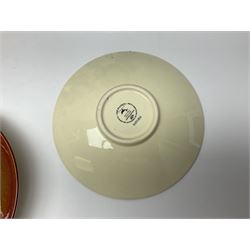 Poole Pottery The Planets, set of nine chargers 'The Planets, by Alan Clarke, comprising Mars, Mercury, Neptune, Venus, Uranus, Pluto, Jupiter, Saturn and Earth, all with original boxes and certificate, D27cm 