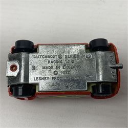 Matchbox 1-75 Series 'Superfast' ex-shop stock - eight models comprising 9e AMX Javelin, 13e Baja Buggy, 14d Iso Grifo, 19e Road Dragster, 22d Freeman Intercity Commuter, 23e Volkswagen Camper, 27e Lamborghini Countach and 29d Racing Mini; all boxed (8)