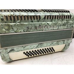 The Viceroy Junior Model Accordion in case, together with a Scandalli piano accordion 
