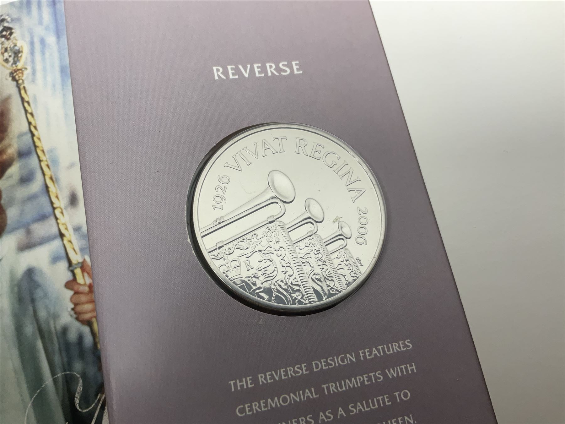 Eleven Queen Elizabeth II cupronickel five pound coins, in card folders or on cards