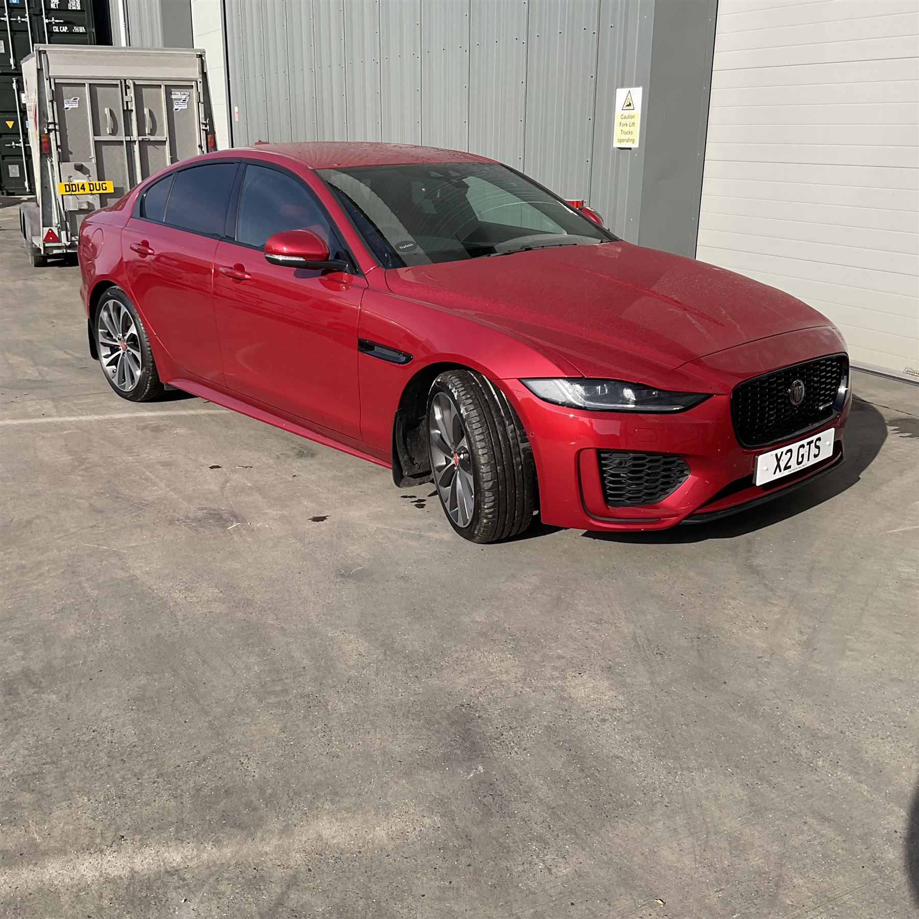 X2 GTS - JAGUAR XE SALOON - 2.0 R-Dynamic HSE 4dr, Automatic ONLY 800 miles

Year: 2019, June
Colour: Firenze Red
Mileage: 800 miles only
Fuel: Petrol
Reg: X2 GTS

As new, with cherished plate, instructions for sale from a local estate.
Buyers premium 10% plus VAT (12% inc.)