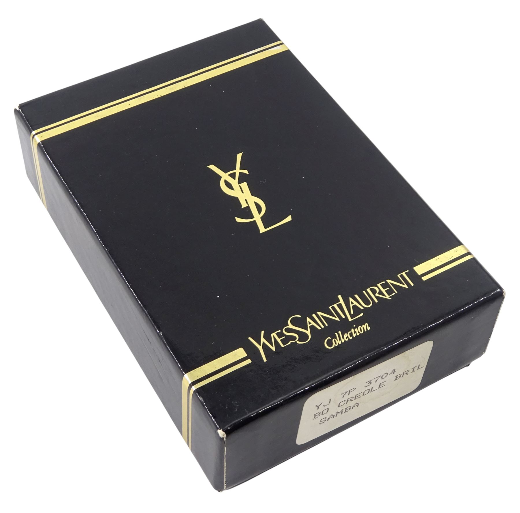 Yves Saint Laurent gilt metal two-tier necklace, with textured medallion charms 