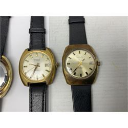 Five automatic wristwatches including Technos Everite Goldshield, Sekonda, Royle and Swiss Emperor and three manual wind wristwatches including Rotary, Avia and Excalibur (8)
