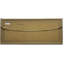 Andrew Barrowman (British Contemporary): Portleven Cornwall, pair oils on panel signed each 15cm x 26cm (framed as one)