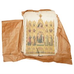 'The Transfiguration' 'The Virgin and Child' and 'The Virgin and Child with Attendant Saints', three Arundel Society chromolithographs with large quantity of religious and landscape etchings and prints (unframed) (qty)