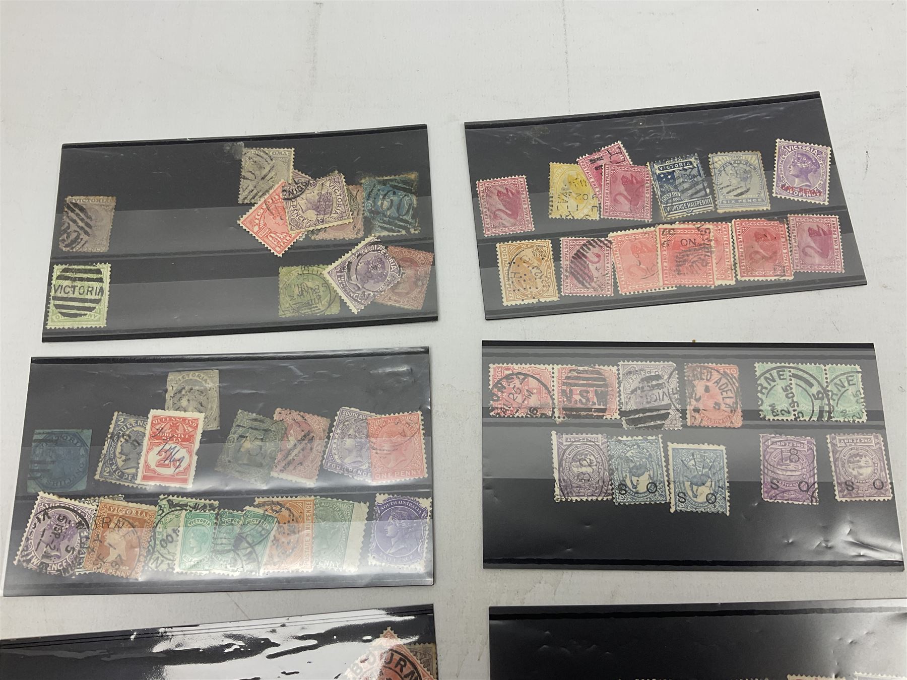 Stamps including Royal Mail PHQ cards, air mail covers, first day covers, Queen Elizabeth II pre decimal stamps etc, in various albums and loose, in one box