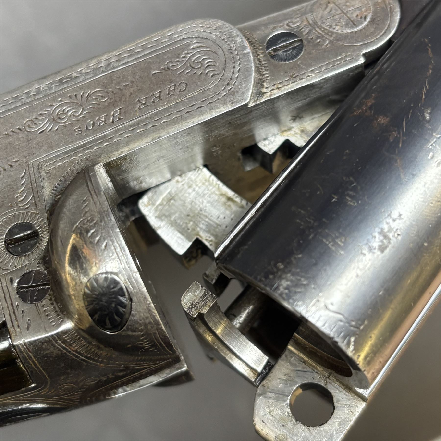 Carr Brothers of Huddersfield 12 bore side by side shotgun with engraved sidelock plates, trigger guard, underside, top plate, thumb lever and fences, chequered semi-pistol grip and horn tipped forend, vacant cartouche to the underside of the stock, double trigger and named 28 inch sleeved barrels choked ¾ and ½, overall length 113cm SHOTGUN CERTIFICATE REQUIRED