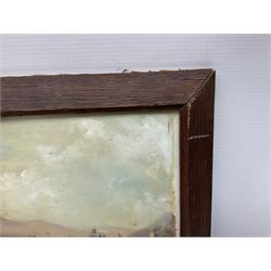 Tom Riley (British 20th century): Coastal Scene, oil on board signed 30cm x 40cm