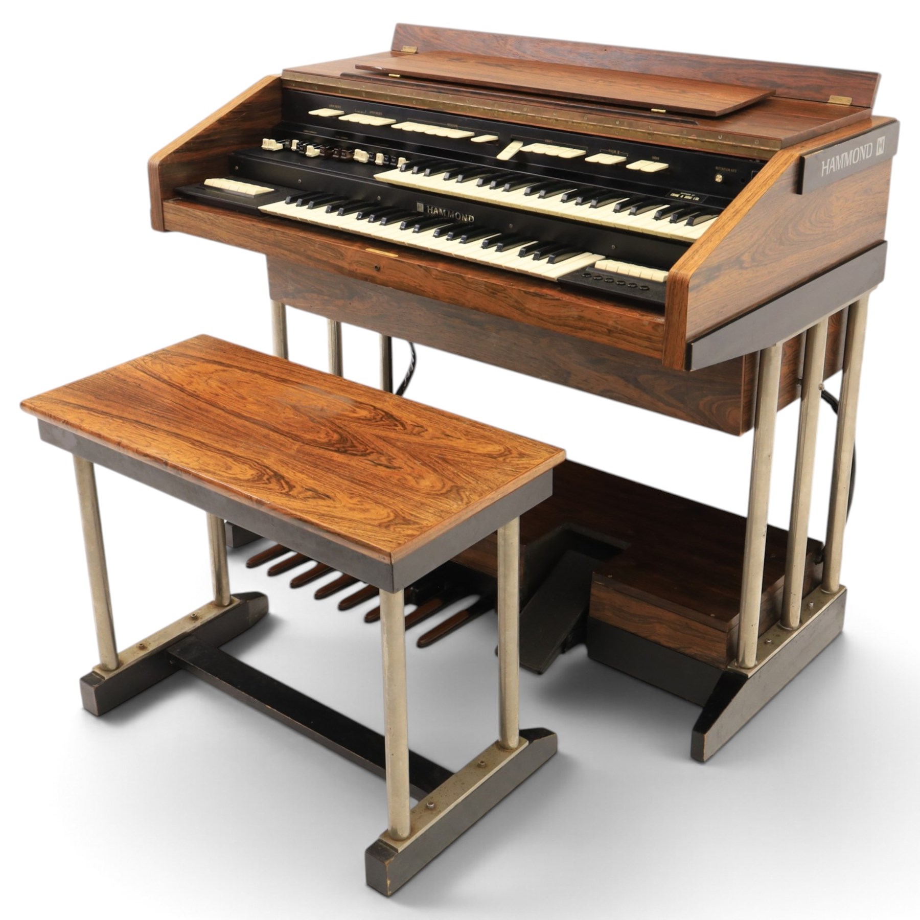 Hammond TTR 100 electric organ, with a palisander effect veneer, H94cm, W110cm