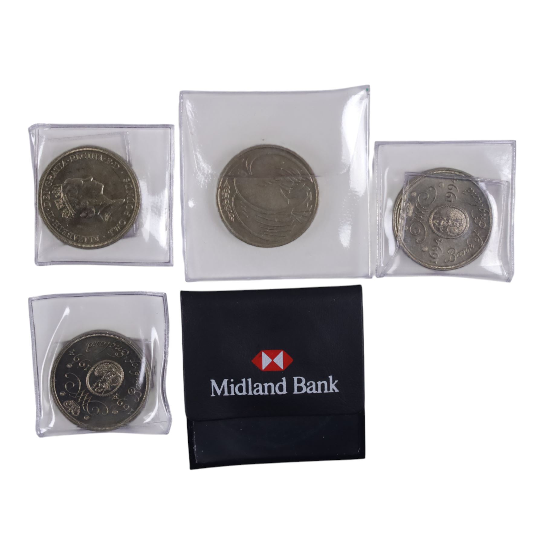 Queen Elizabeth II commemorative two pound coins, face value of approximately 492 GBP