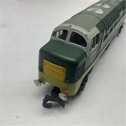 Hornby Dublo - 3-rail 3234 Deltic Type Diesel Co-Co locomotive 'St. Paddy' No.D9001 in BR two-tone green; in later unassociated plain box