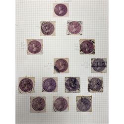 Australia New South Wales stamps, including 1850-4 various imperf issues, 1854-6 including five pence, six pence, one shilling etc, 1856-60 registered letter stamps, 1861-88 five shillings etc, housed on pages