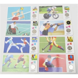  London 2012 Olympic and Paralympic sports cover collection complete collection of thirty coin covers, housed in the official Royal Mail/Royal Mint box  