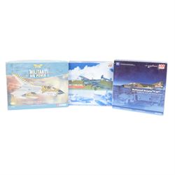 Corgi Heavy Haulage 17603 Siddle Cook Scammell Constructor and 24 Wheel Girder Trailer & Load, Corgi Heavy haulange 17501 Siddle Cook Scammell Constructor, Corgi Aviation Archive AA33605 Panava Tornado Tiger Meet, two Hobby Master 1:72 scale Air Master series aircraft models and a Corgi YOu Only Live Twice Gyrocopter, all boxed, together with a modern Corgi Spectrum Patrol Vehicle