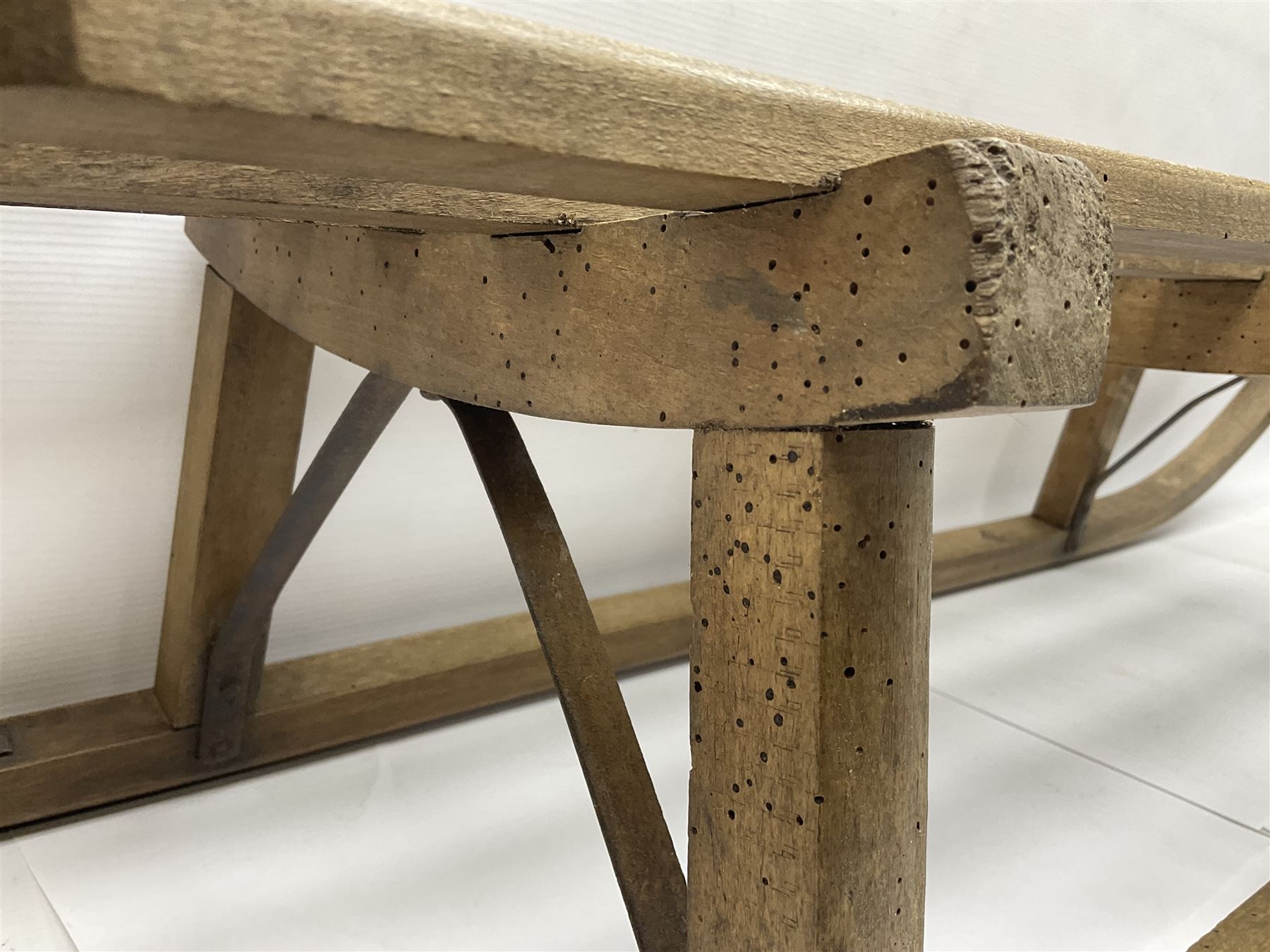 Davos wooden sledge, L108cm