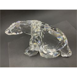 Swarovski Crystal polar bear Nanuc, designed by Heinz Tabertshofer H13cm