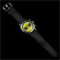  Panerai Ferrari chronograph automatic wristwatch with yellow dial  