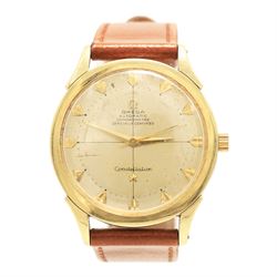 Omega Constellation gentleman's gold capped and stainless steel bumper automatic chronomet...