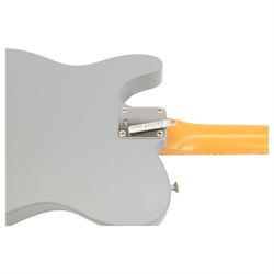 Fender Stories Collection Brent Mason Telecaster electric guitar in primer grey with maple neck and finger board with convertible Glaser Bender, made in Corona California, serial no. US22064029, contained within a G&G vintage style hard case with orange interior, guitar L97.5cm