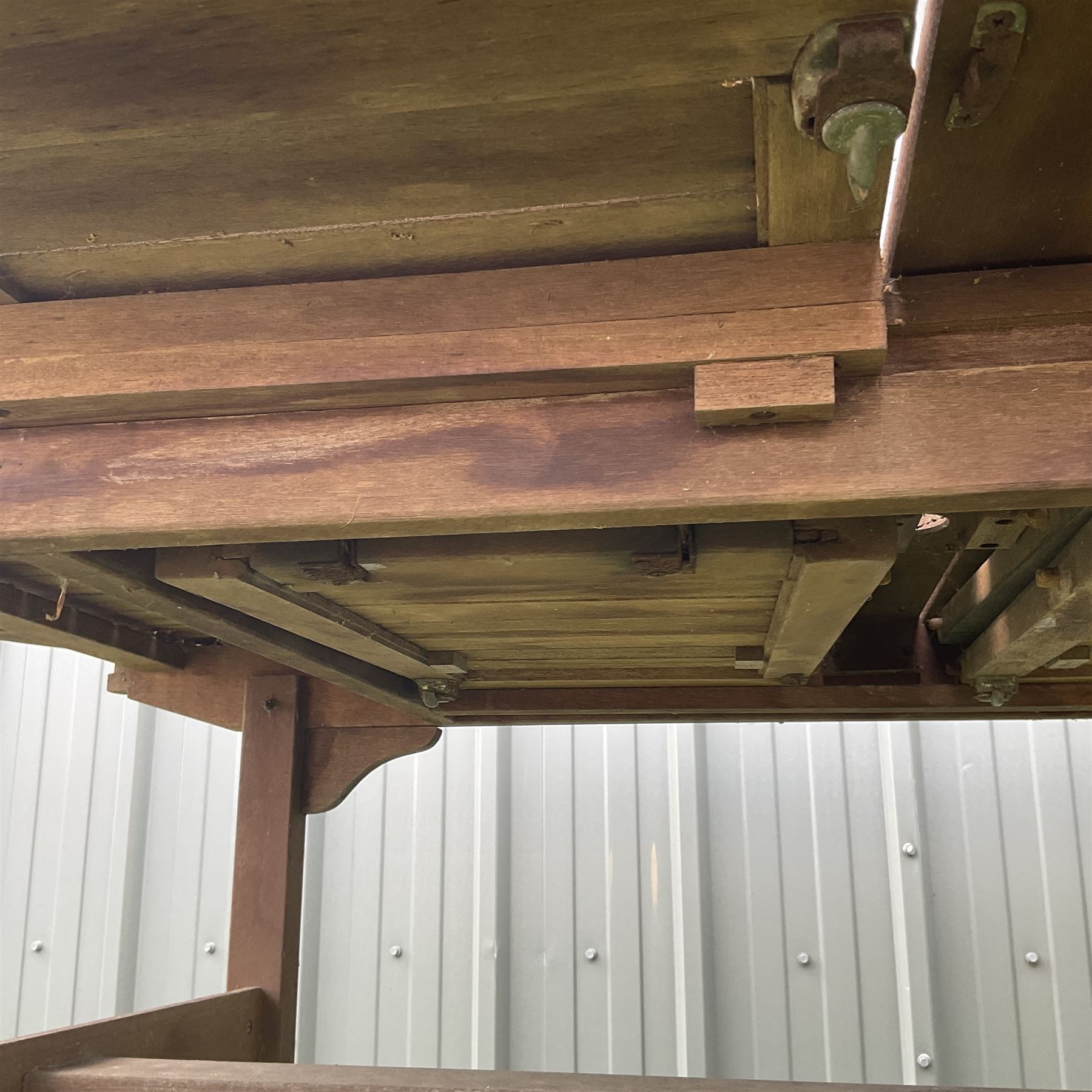 Teak extending garden table  - THIS LOT IS TO BE COLLECTED BY APPOINTMENT FROM DUGGLEBY STORAGE, GREAT HILL, EASTFIELD, SCARBOROUGH, YO11 3TX